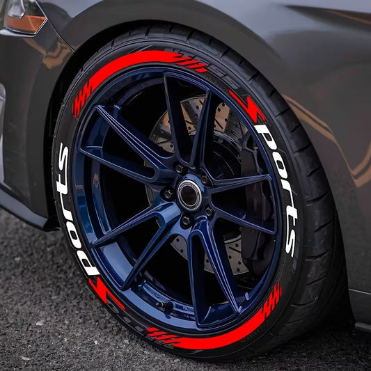 üî•4Pcs 3D Car Tire Stickers ‚Äì Waterproof Universal Wheel Decals | Motorcycle Auto Exterior Accessories