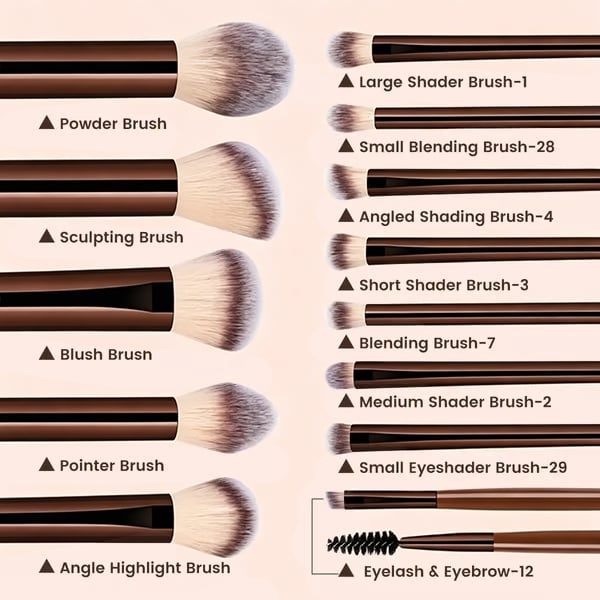 üíÑ‚ú® Professional Makeup Brush Set - Perfect for Women & Girls