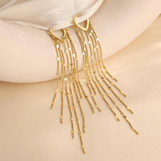 üî•Limited Time 40% Off‚ú®14K Gold Plated Long Tassel Earrings for Women