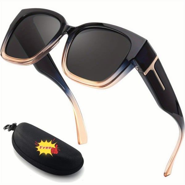 üï∂Ô∏è Polarized Fit Over Sunglasses for Women ‚Äì UV400 Protection Floral Frame Wear Over Prescription Glasses