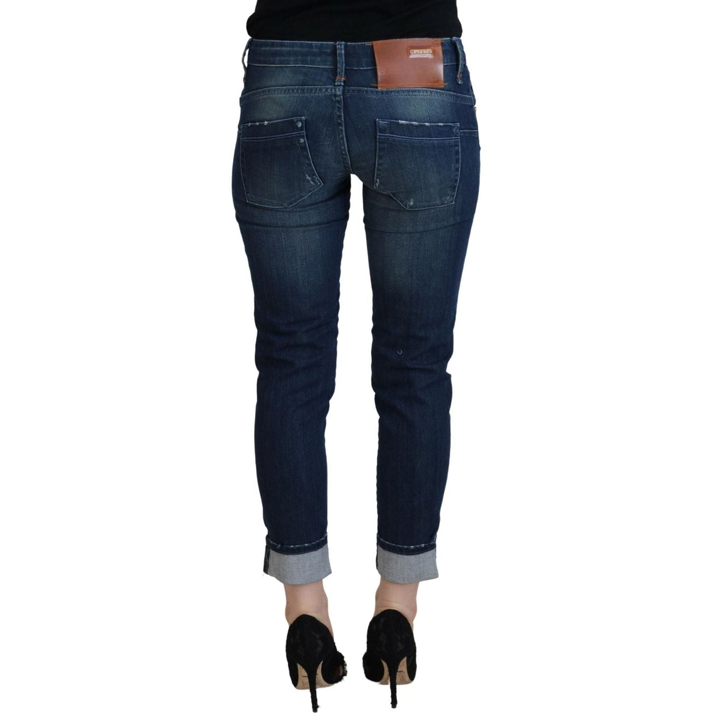Acht Blue Cotton Slim Fit Women Casual Denim Jeans