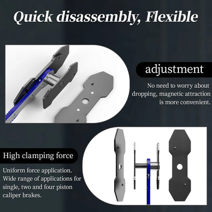 Brake Caliper Piston Press Tool ‚Äì 360¬∞ Rotating Ratchet Wrench for Single, Dual & Quad Piston Disc Brakes