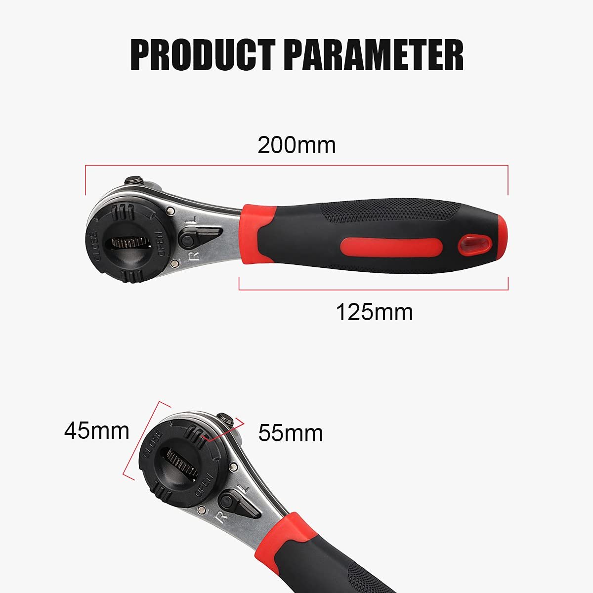 Dailyardtool¬Æ Adjustable Ratchet Wrench Kit for 6-22mm Screw