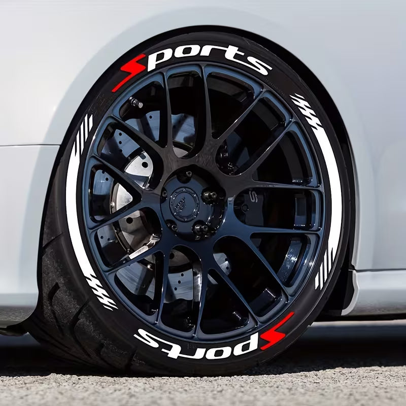 üî•4Pcs 3D Car Tire Stickers ‚Äì Waterproof Universal Wheel Decals | Motorcycle Auto Exterior Accessories