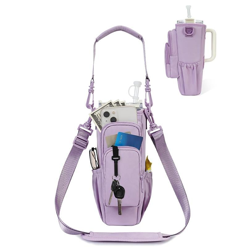 üî•Water Bottle Carrier Bag for 40oz Tumbler ‚Äì Insulated Crossbody Holder