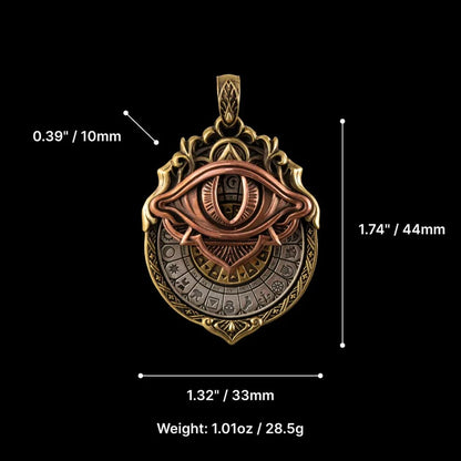üëÅÔ∏è‚Äçüó®Ô∏èHandmade Tarot Vision Pendant: Connect to Cosmic Wisdom Anytime(Cheat Sheet Included)