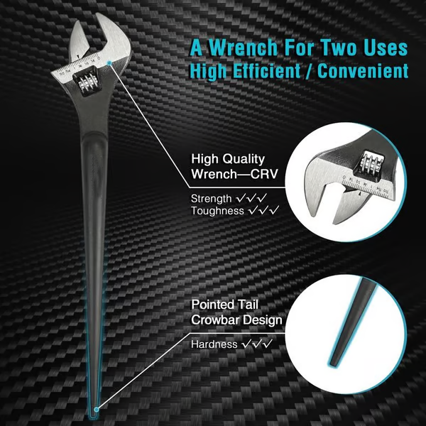 Dailyardtool¬Æ Heavy-Duty Alignment Spud Wrench