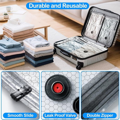 üéÅ Cordless Travel Vacuum Storage Compression Bag Set