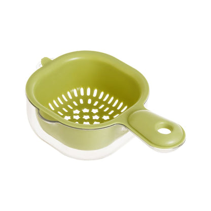 üî•Kitchen Dual-Layer Draining Basket with Handle