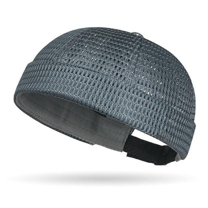 üî•Men‚Äôs Breathable Brimless Docker Hat ‚Äì Lightweight Mesh Skull Cap for Summer Outdoor Wear