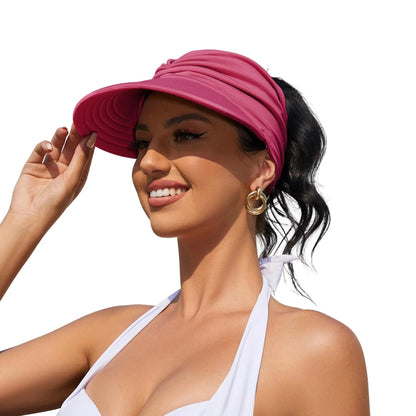 Foldable Women's  Sun Visor Hat