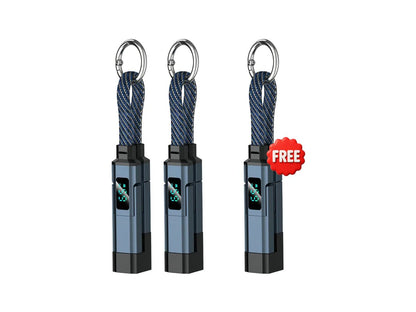 üî•Limited Time SALE 40% OFFüî•4-in-1 Digital Display Keychain Charging Cable