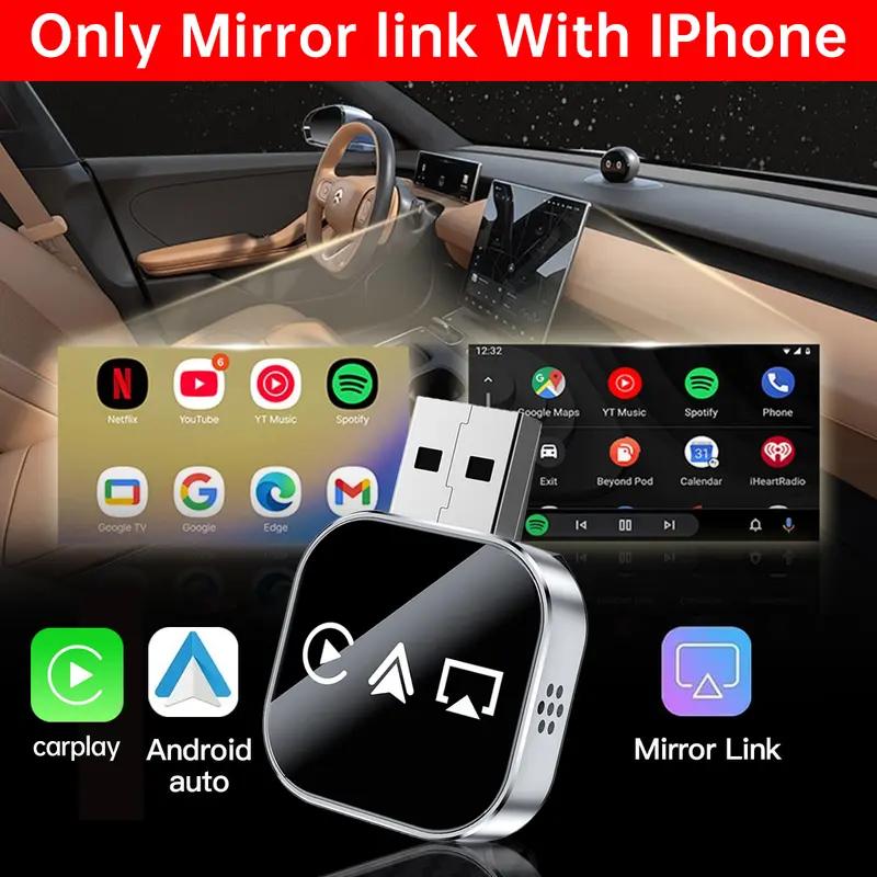 üì∂  2026 Upgrade 3 in 1 Screen Mirror iOS Phone, wired to wireless Carplay adapter