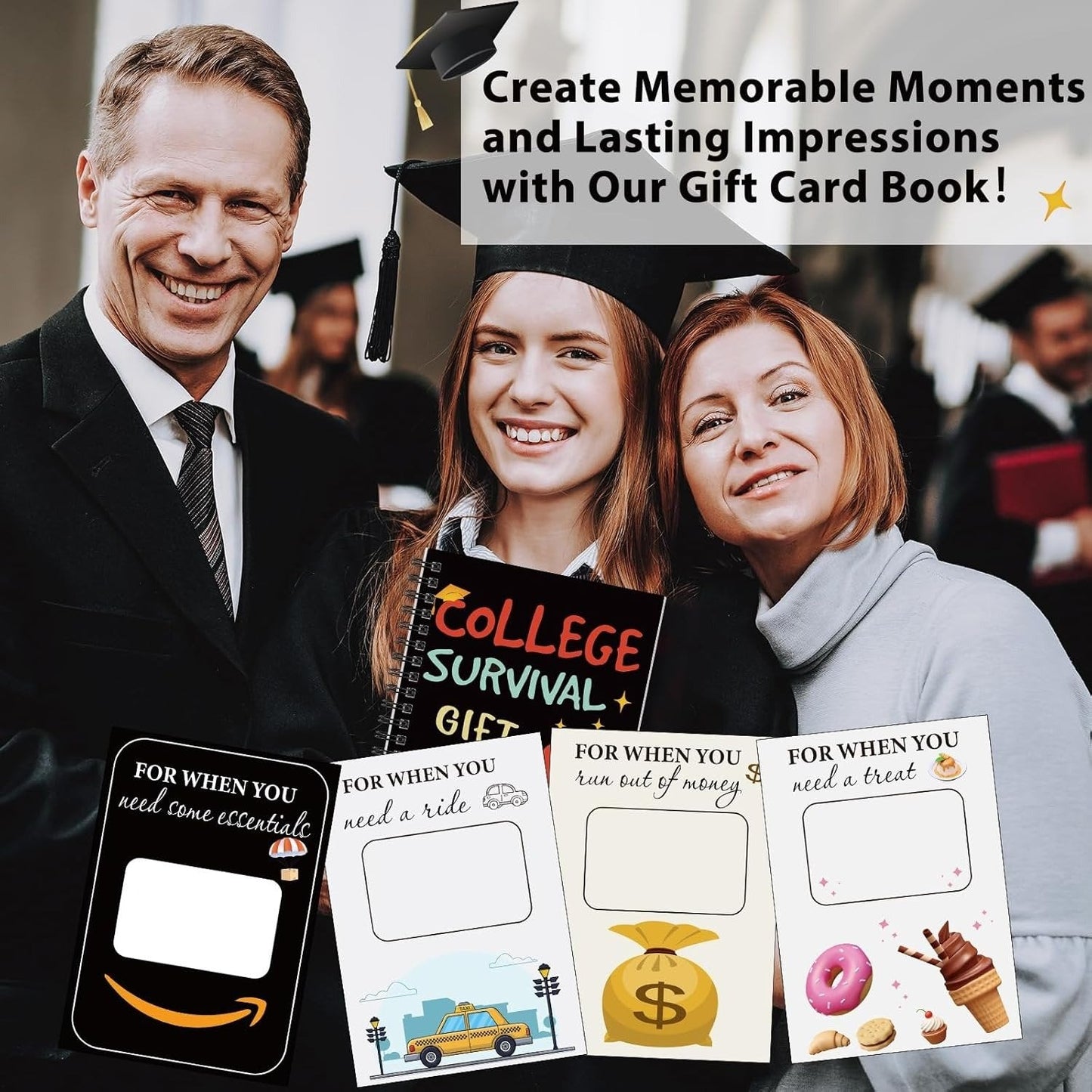 üéìüìöCollege Survival Gift Card Book üéÅSurprises On Every PageüìöHardcover & Durability Line