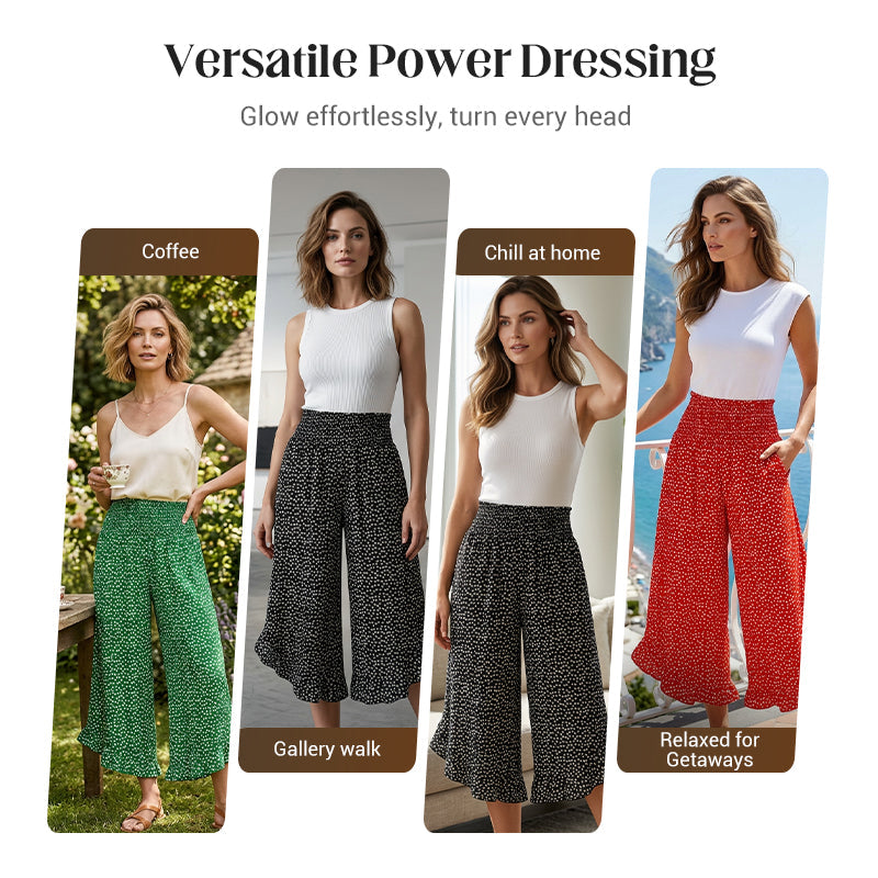 üå∏Women‚Äôs Flowy High Waist Wide-Leg Pants üî•