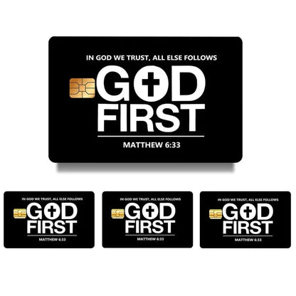 üí≥‚úùÔ∏è Faith & Patriot Card Sticker Set ‚Äì Inspirational Credit Card Stickers with Cross & Scripture Designs