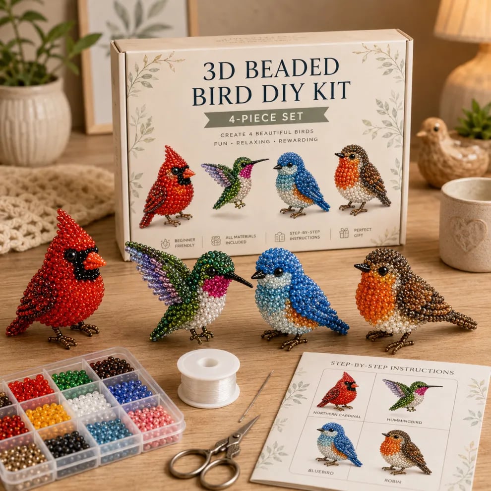 üßµ‚ú®DIY Petite 3D Beaded Animal Craft Kit