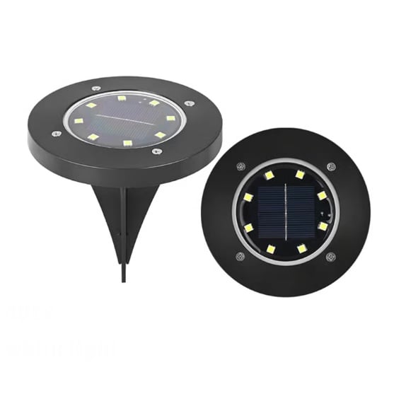 ‚òÄÔ∏è Solar Powered 8-LED Ground Lights | Outdoor Pathway Lighting