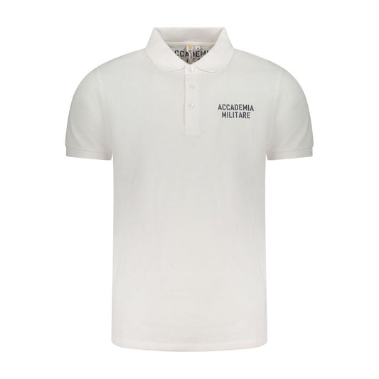Accademia Militare White Cotton Men's Polo Shirt