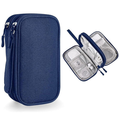 üî•Travel Cable Organizer Pouch, Double Layers All-in-One Storage Bag for Cord
