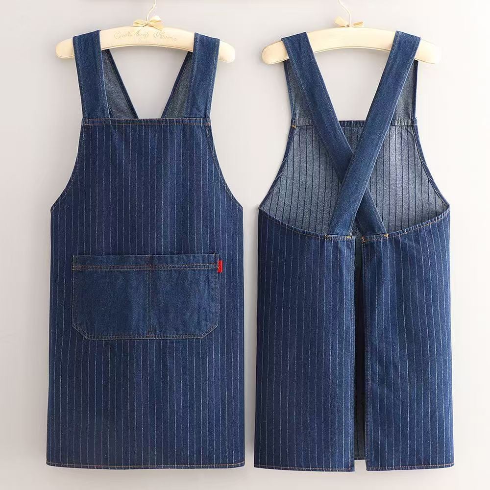 üî•Cloud-Fit Denim Apron | Ergonomic Cross-Back Design
