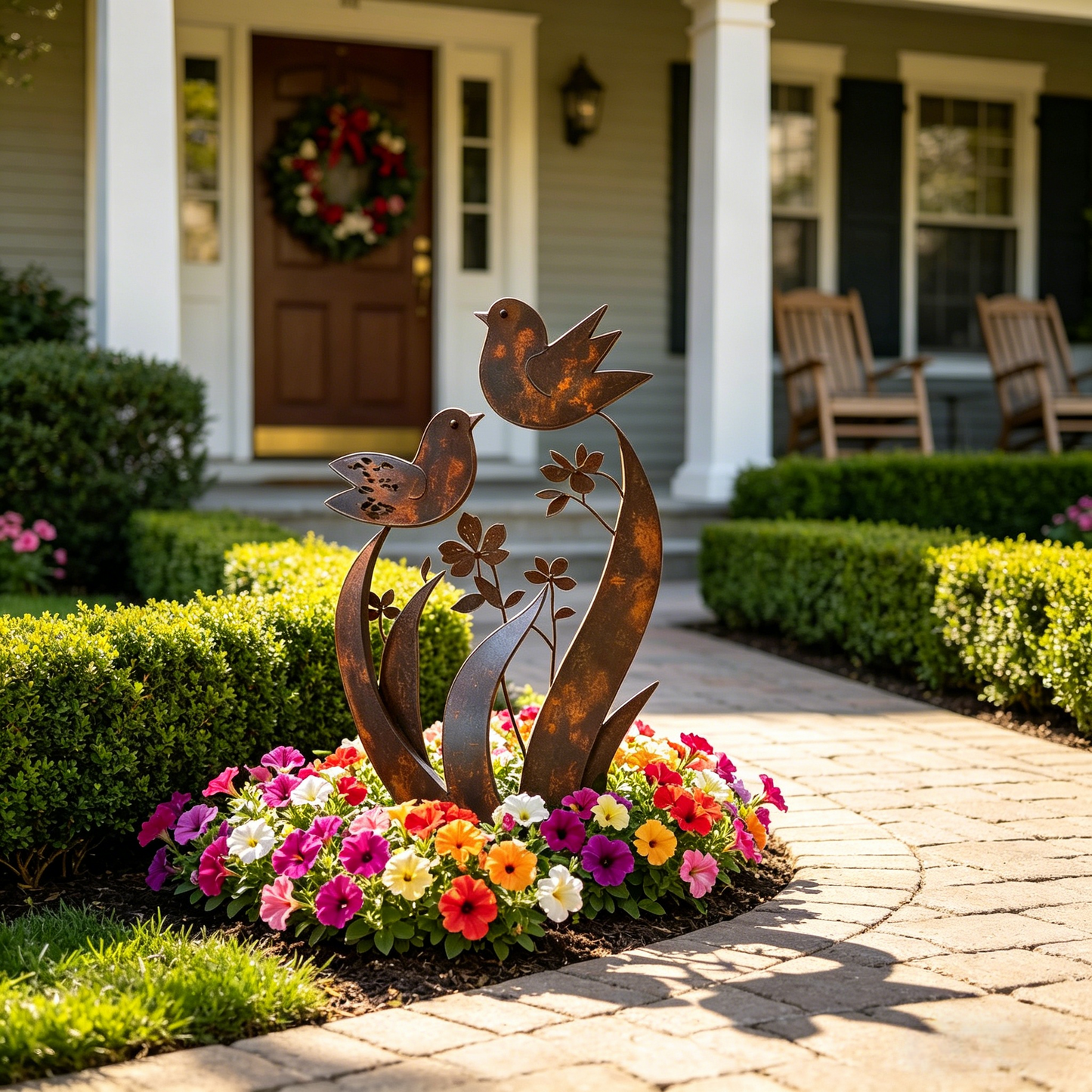 ü¶ãü¶ã2026 Mother's Day Gifts 50% Off--üíñüéÅBird & Wildflower Metal Garden Stake