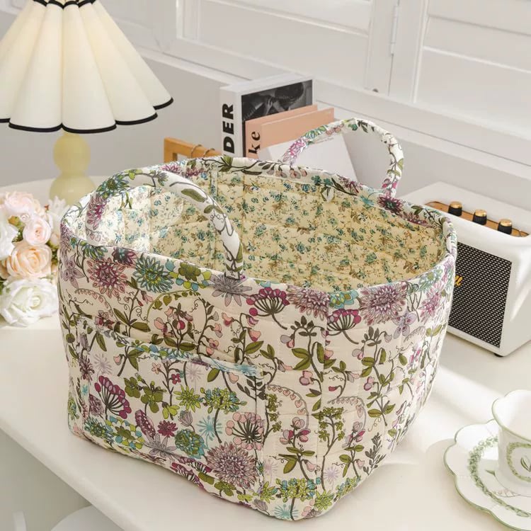 üíêüí•Boho Fabric Storage Basketüå∏