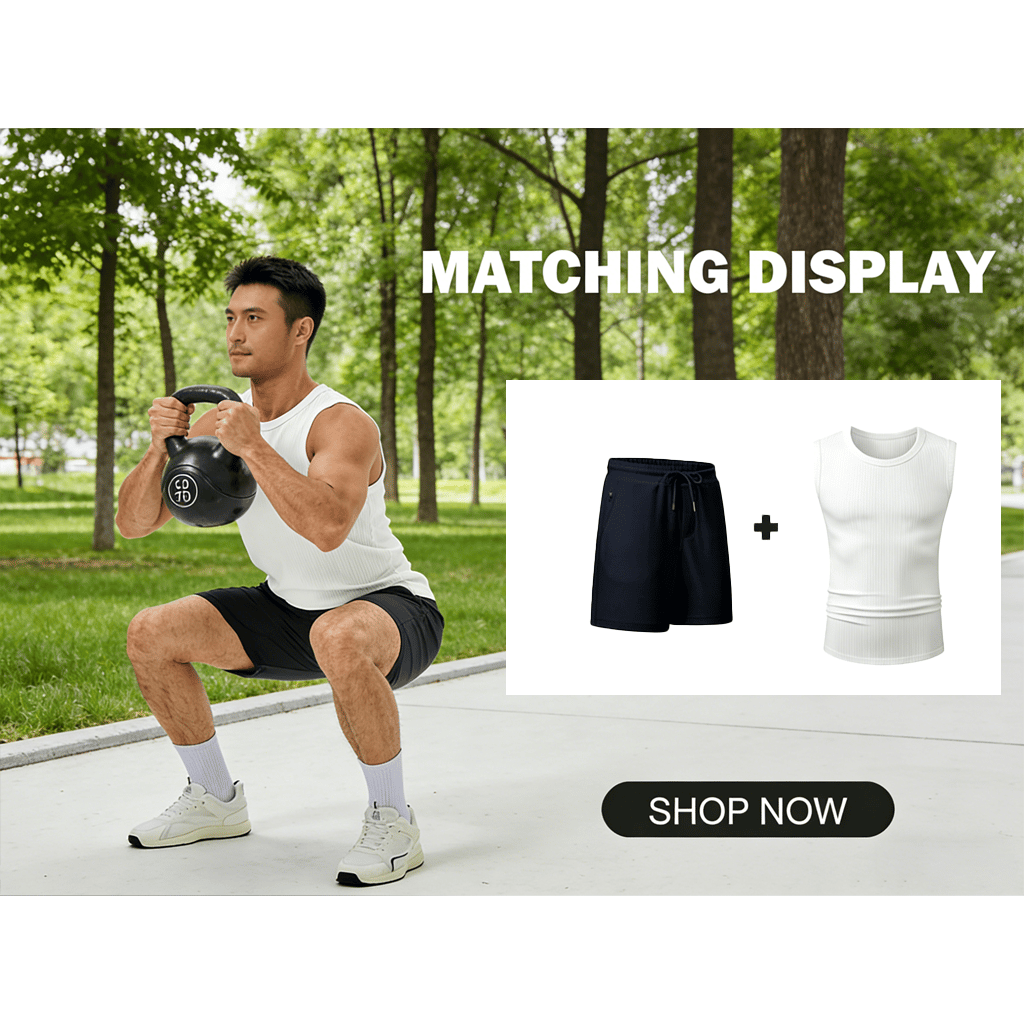 üî•Men's  Wide Strap Ribbed Tank Top