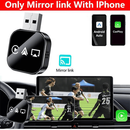 üì∂  2026 Upgrade 3 in 1 Screen Mirror iOS Phone, wired to wireless Carplay adapter