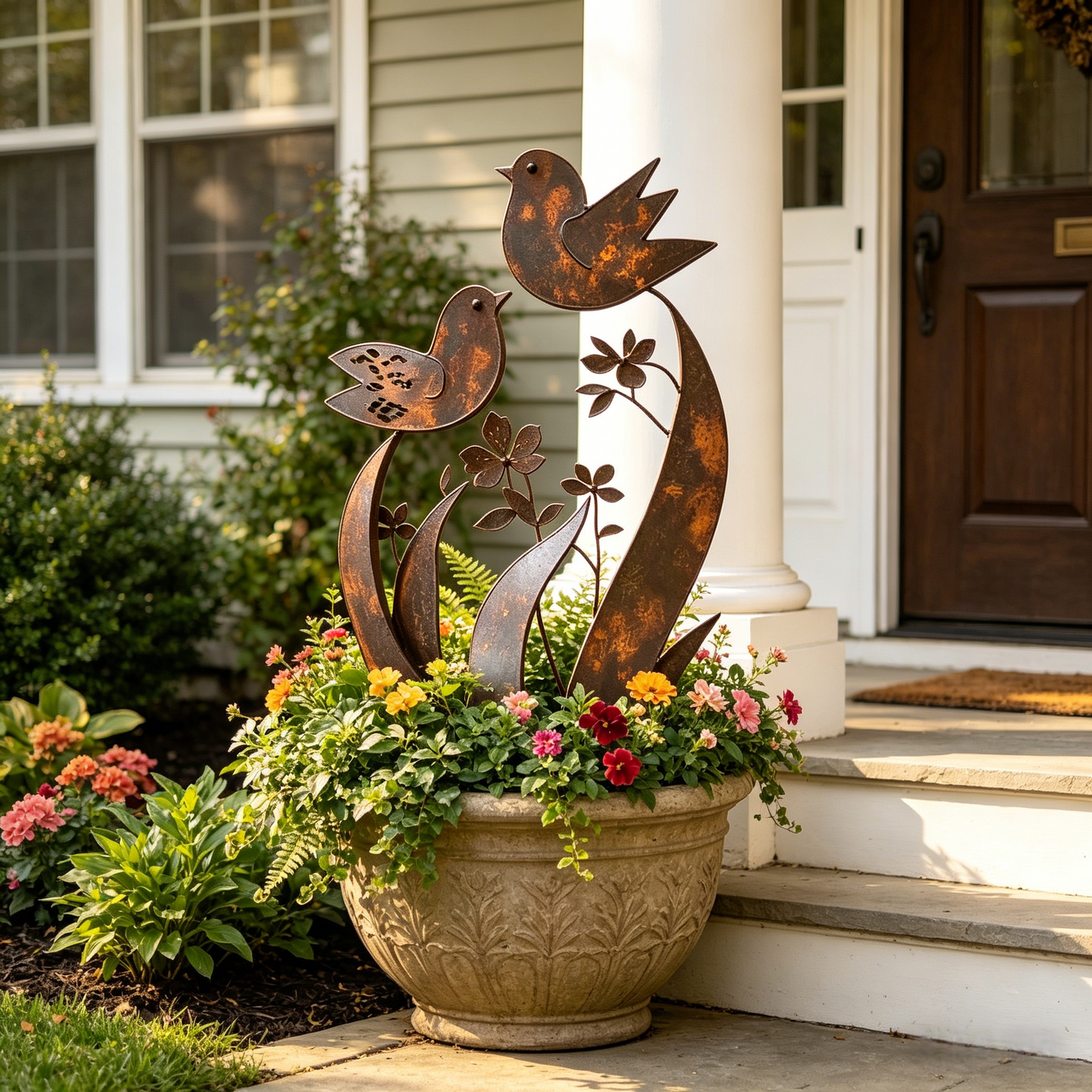 ü¶ãü¶ã2026 Mother's Day Gifts 50% Off--üíñüéÅBird & Wildflower Metal Garden Stake
