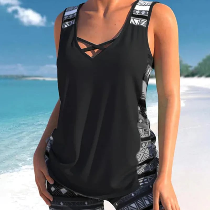 üåäWomen's Fashion Two-Piece Tankini Set