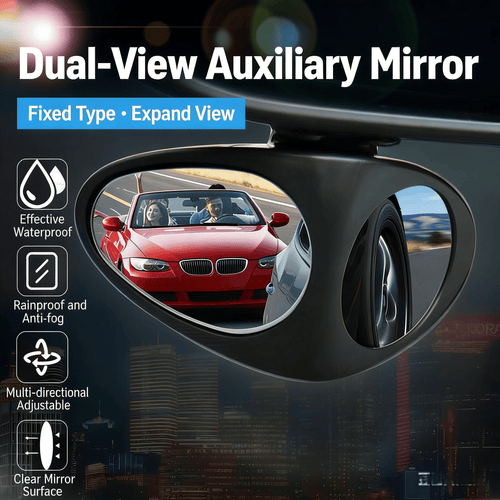 Dailyardtool¬Æ HD Car Blind Spot Elimination Mirror - 360¬∞ Rotatable, Rain/Fog Resistant