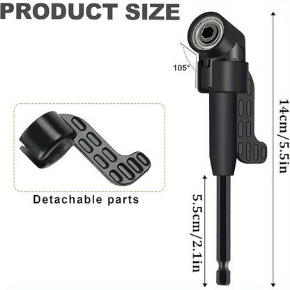 Dailyardtool¬Æ 6pcs Right-Angle Drill Bit Accessory Set - Easy to Install & Wide Compatibility