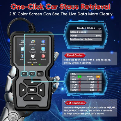 Dailyardtool¬Æ Advanced Diagnostic Tool Professional Engine Code Reader Reset Real-Time Data
