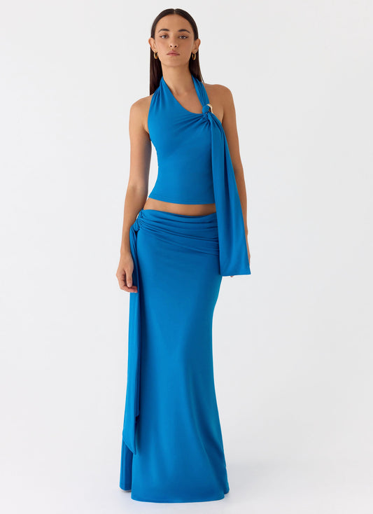 Demiase Maxi Skirt - Royal Blue
