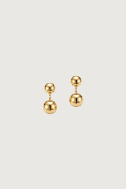 DOUBLE PEBBLE EARRINGS