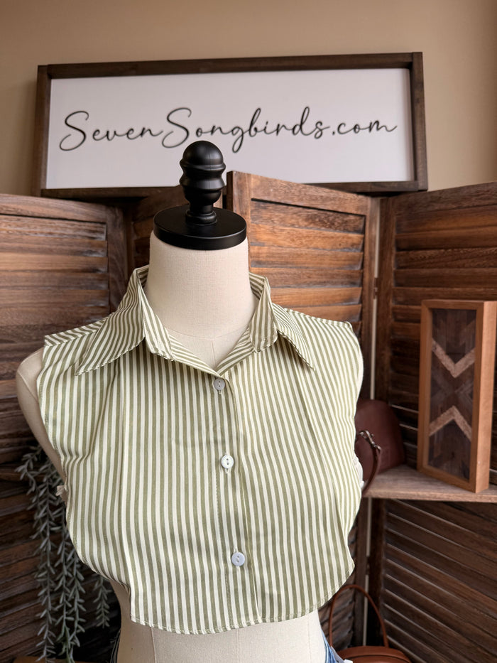 Green Stripe Collar