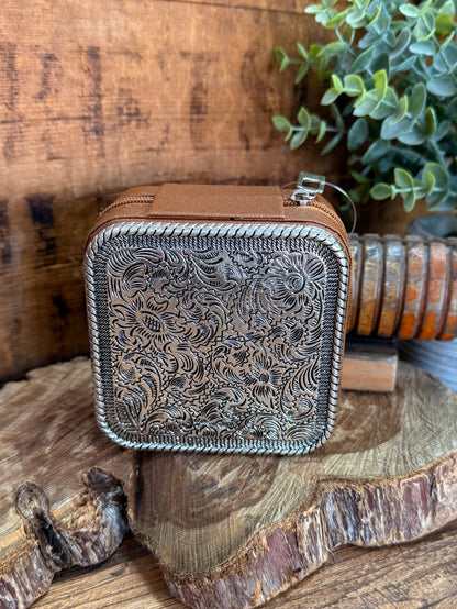 Brown Engraved Top