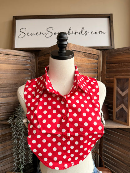 Red White Polka Dot
