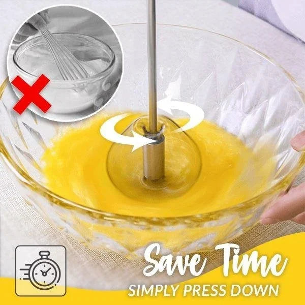 Stainless Steel Semi-Automatic Whisk ü•£