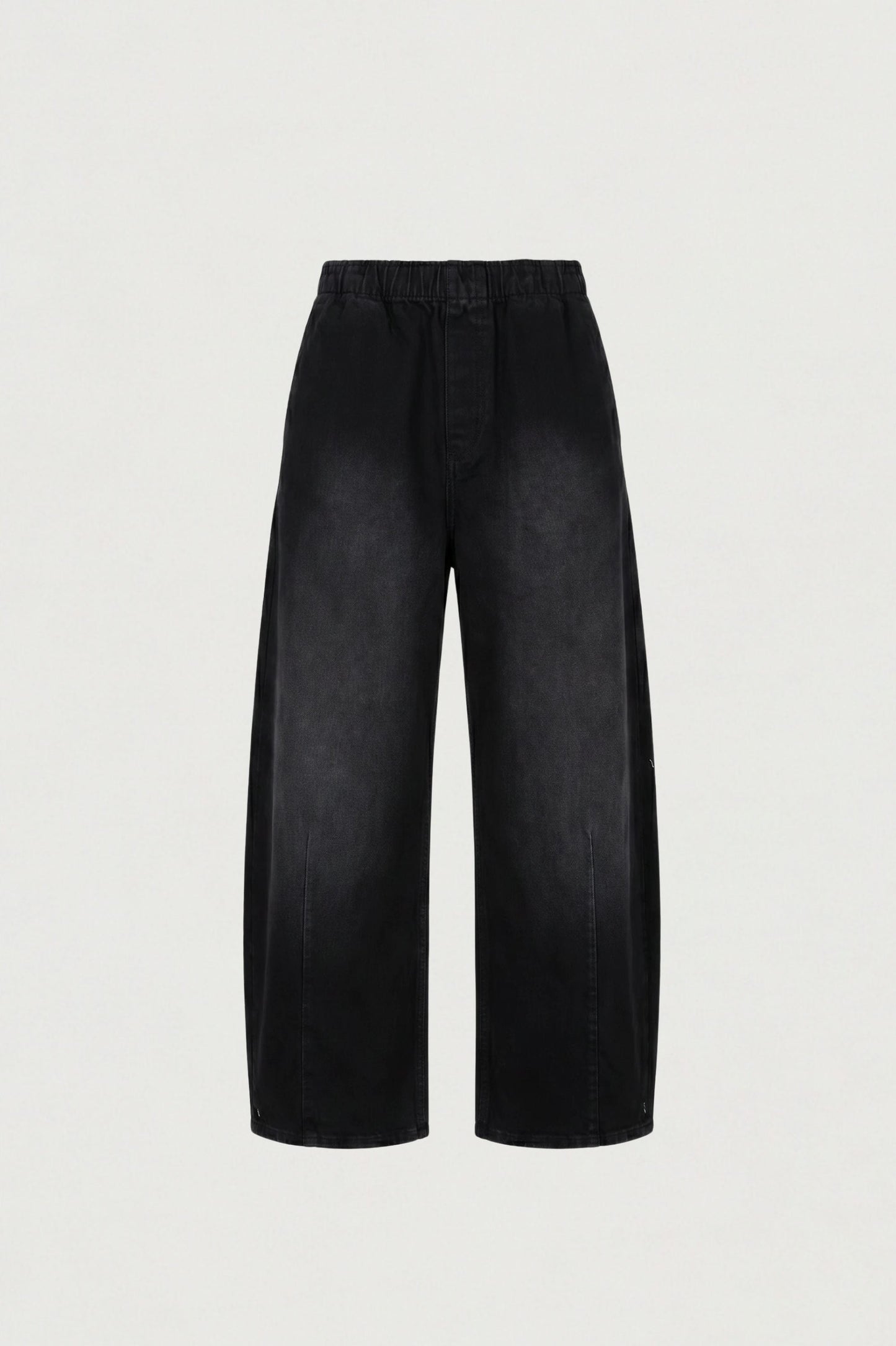ELASTIC WAIST BARREL LEG PANT