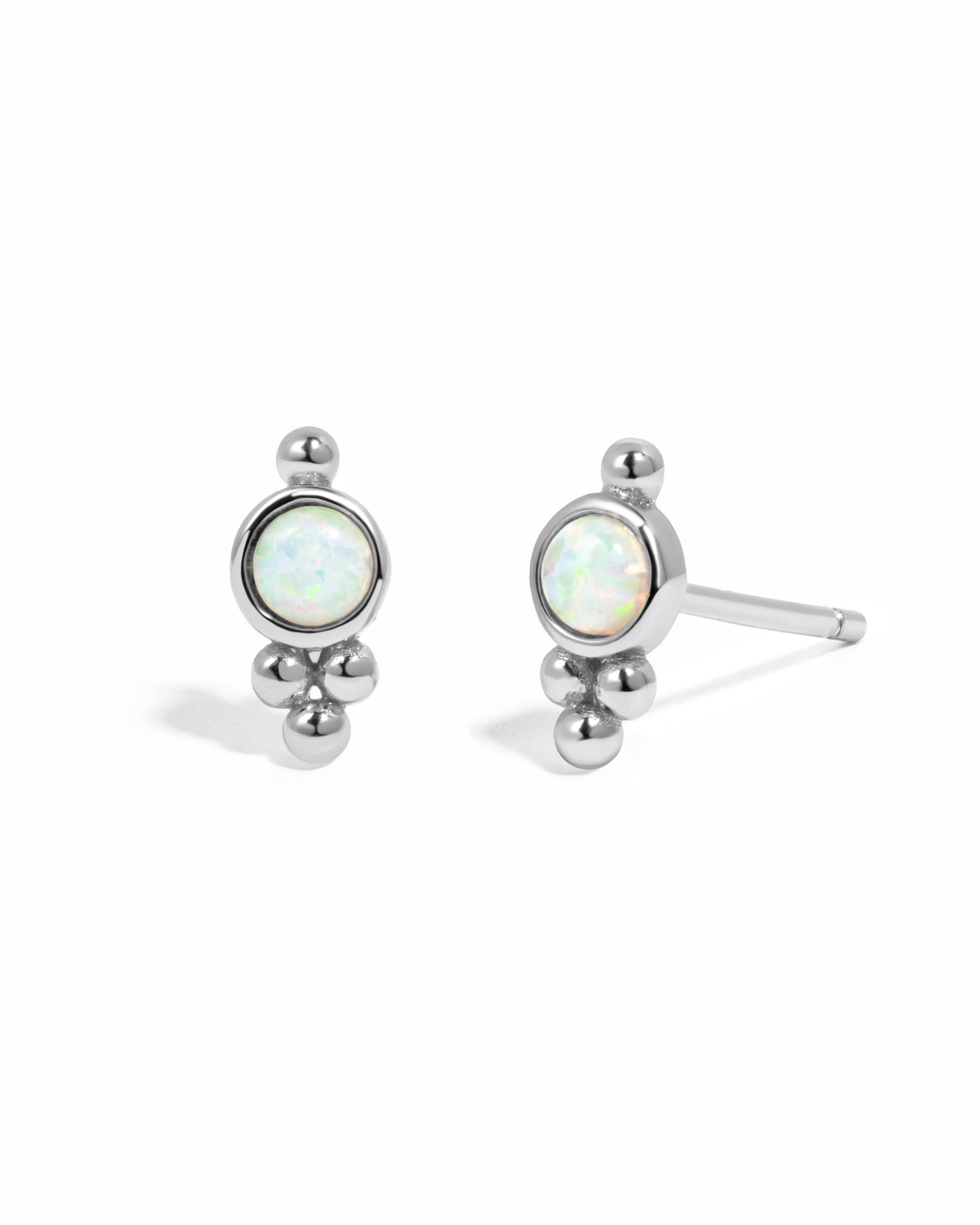 Embellished Opal Studs