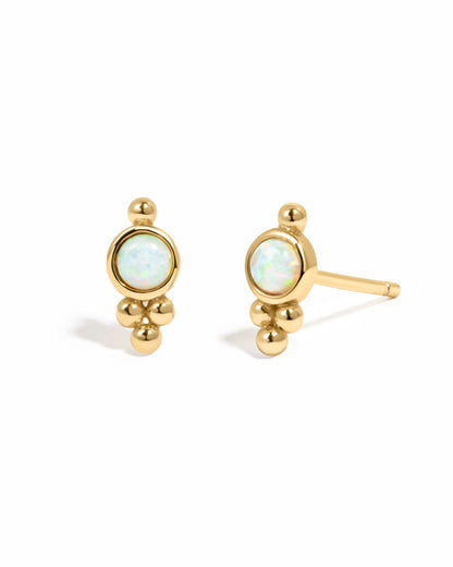 Embellished Opal Studs