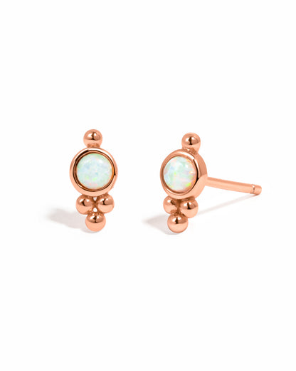 Embellished Opal Studs