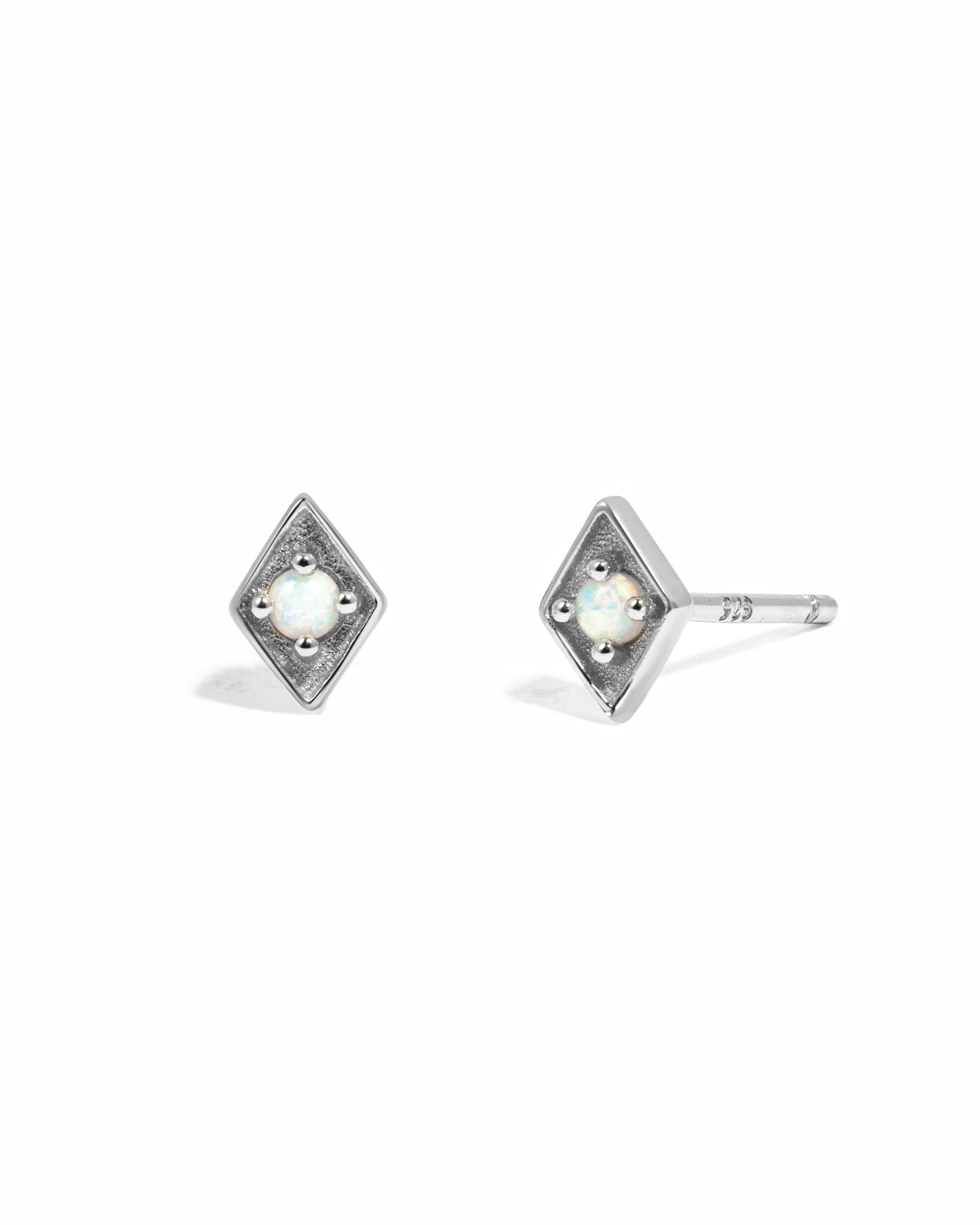 Kite Shaped Opal Studs