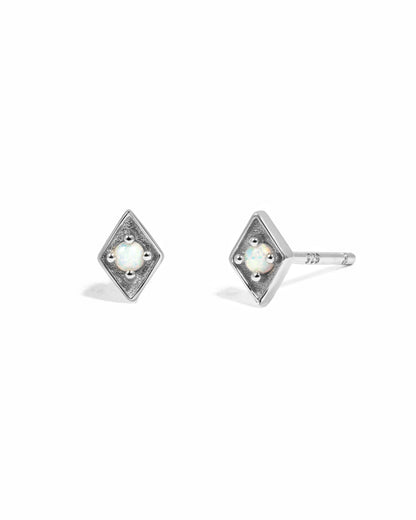 Kite Shaped Opal Studs