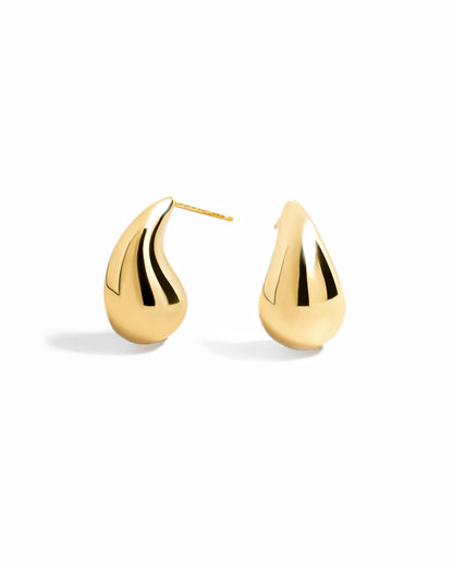 Tear Drop Hoop Earrings