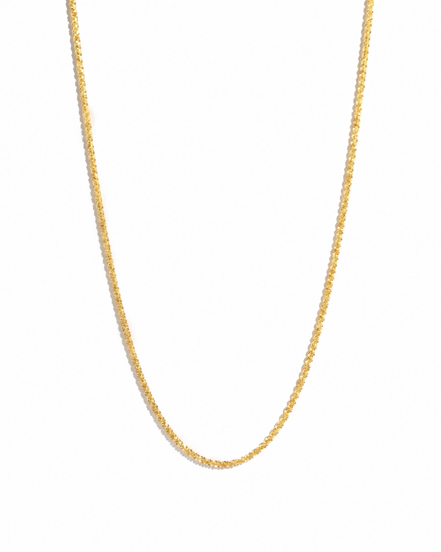 Diamond Cut Rope Chain Necklace