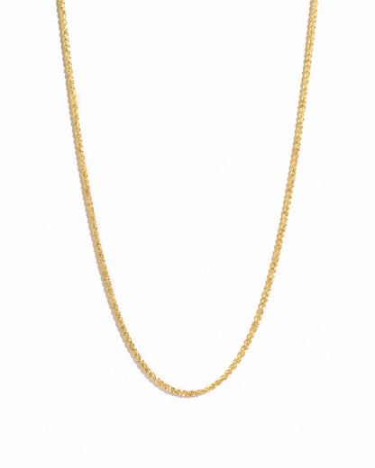 Diamond Cut Rope Chain Necklace