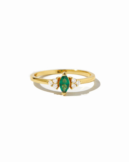 Emerald Marquise Ring